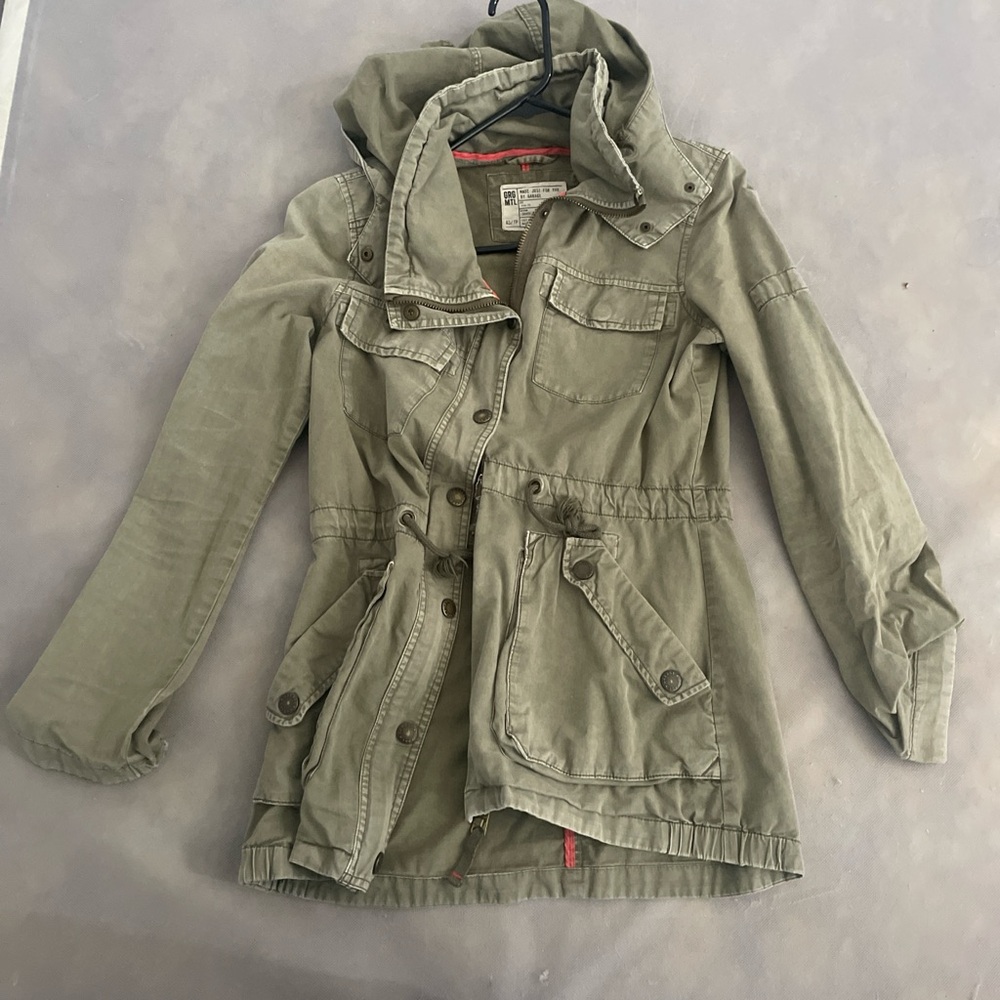 Garage Olive Green Pea Coat